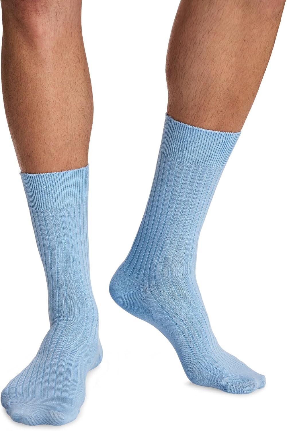 imageJockey Mens Socks Dress Crew Socks 3 PackMidnight Forest