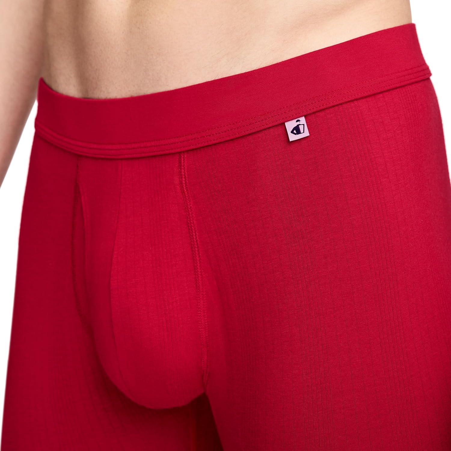 imageJockey Mens Underwear Hypersoft 360 6 Boxer Brief 3 PackBlue Radiance