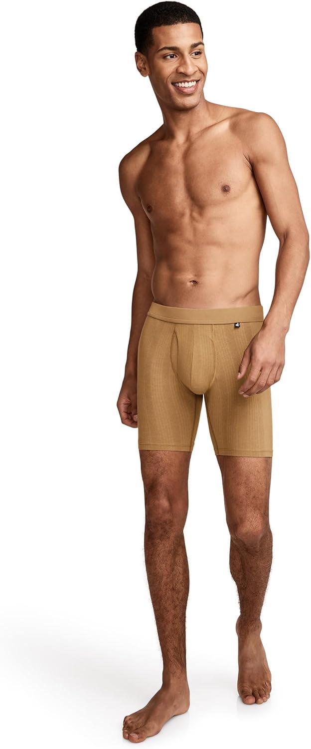 imageJockey Mens Underwear Hypersoft 360 6 Boxer Brief 3 PackGoldenrod