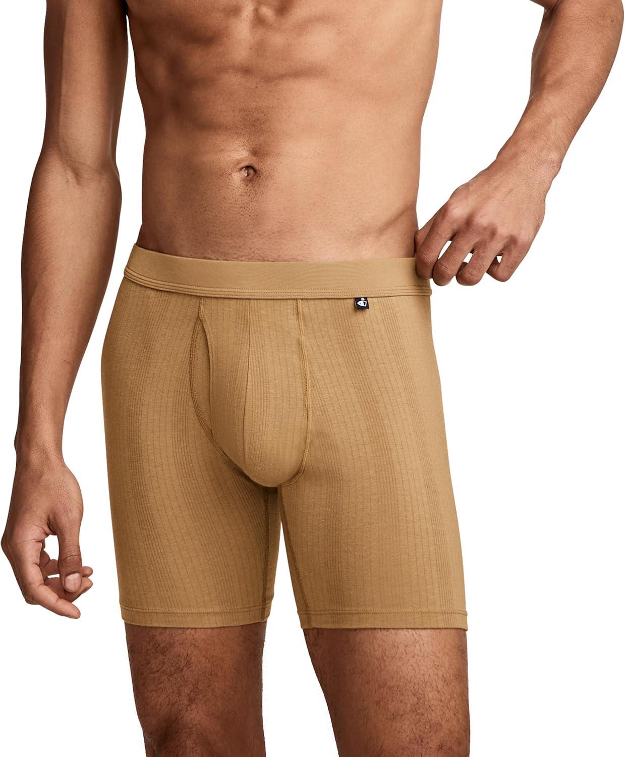 imageJockey Mens Underwear Hypersoft 360 6 Boxer Brief 3 PackGoldenrod