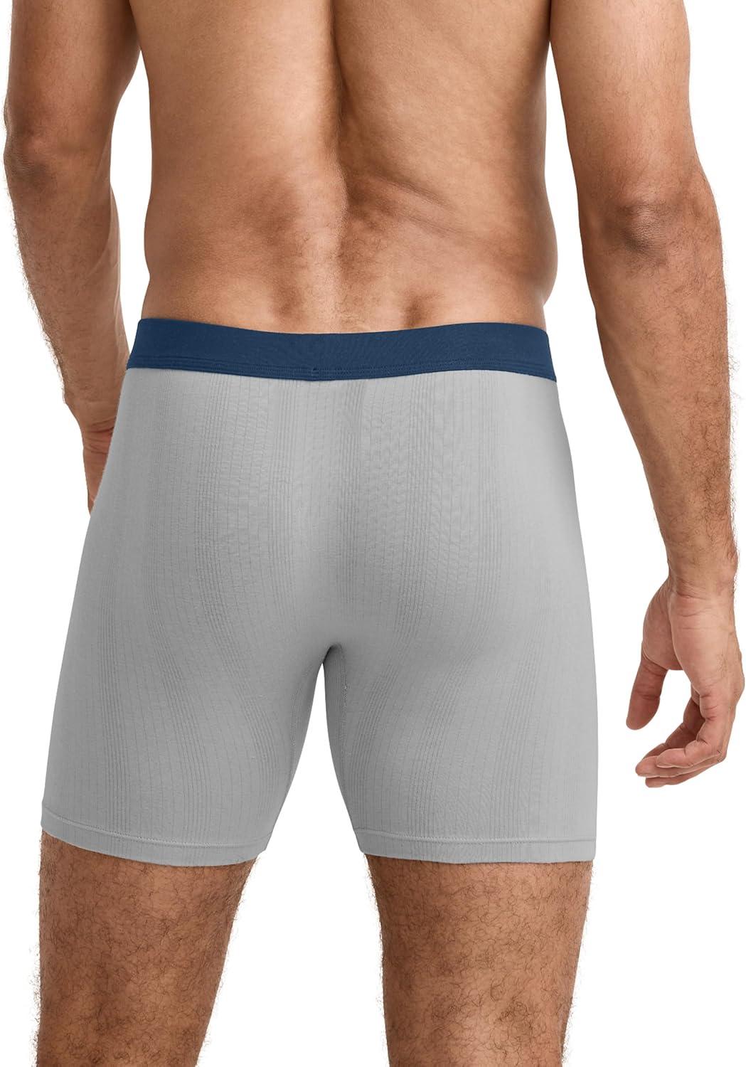 imageJockey Mens Underwear Hypersoft 360 6 Boxer Brief 3 PackNocturne Mist