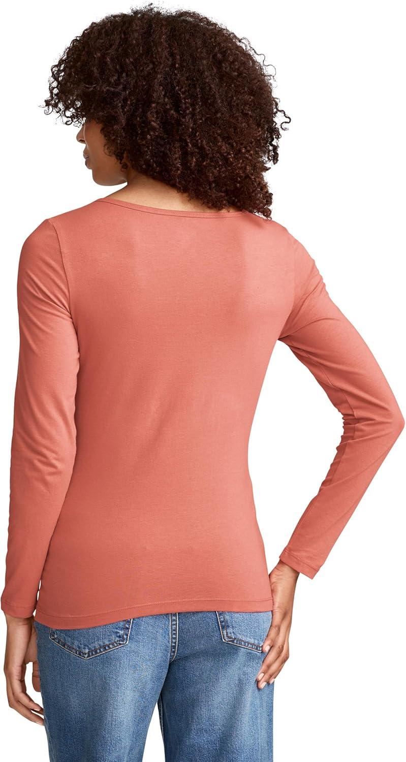imageJockey Womens Activewear Organic Cotton Stretch Long Sleeve Top