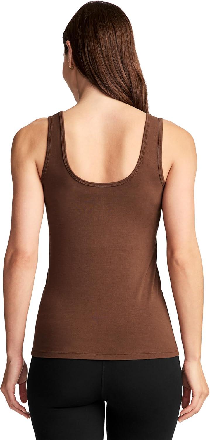 imageJockey Womens Activewear Supersoft TankCoffee