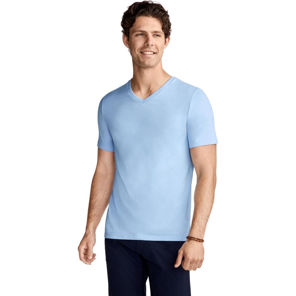 imageJockey Mens Casualwear Made2Fit VNeck TShirtBrilliant Blue