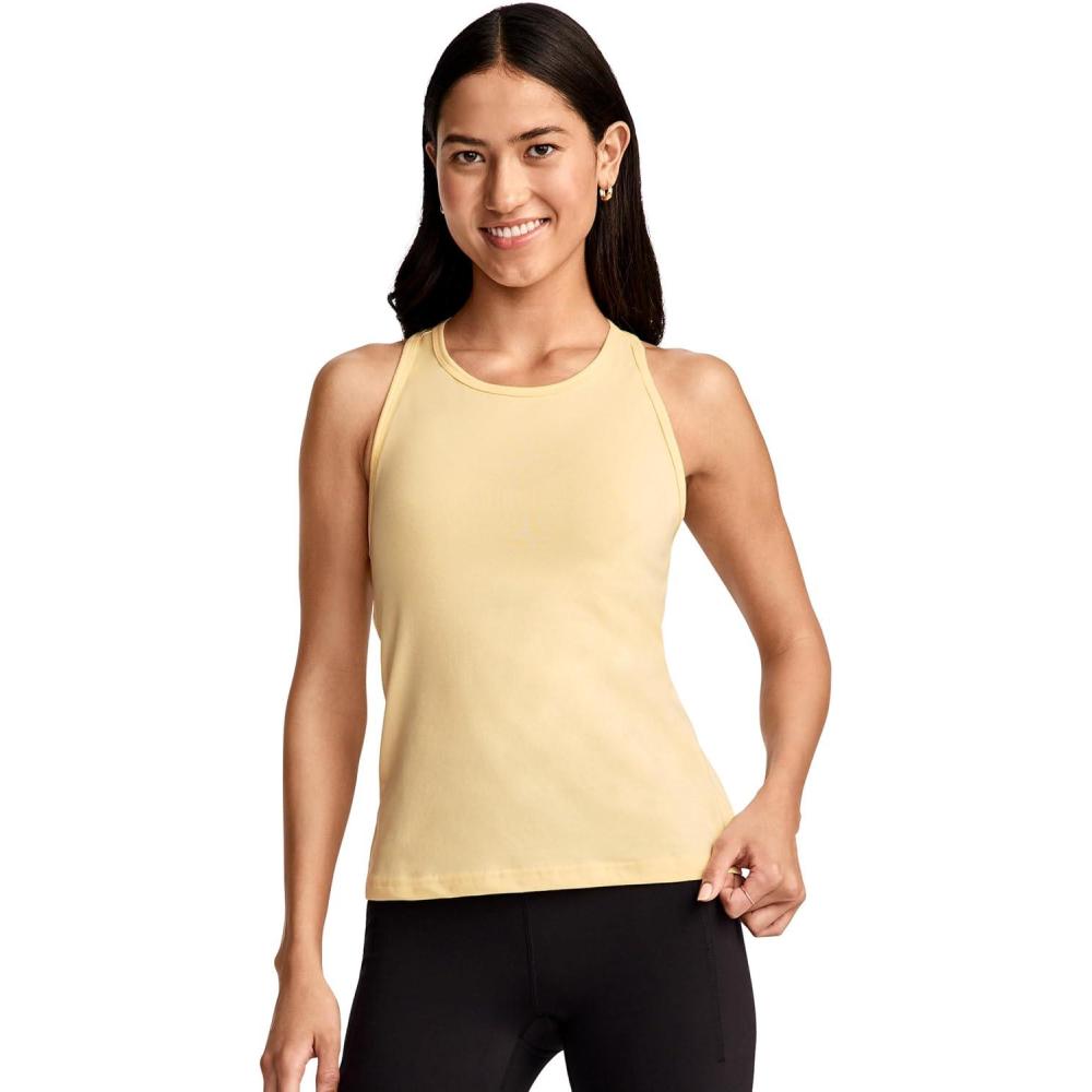 imageJockey Womens Activewear Organic Cotton Stretch Racerback TankSunsations