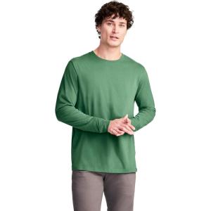 Jockey Men’s Casualwear Legacy Long Sleeve Crew Neck T-Shirt(Badge Green)