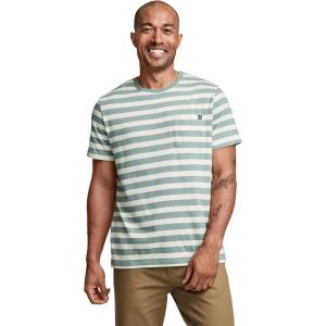 Jockey Men’s Casualwear Legacy Pocket Crew Neck T-Shirt(Hike Stripe)