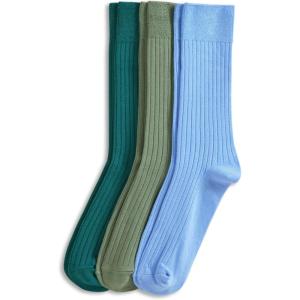 Jockey Men’s Socks Dress Crew Socks – 3 Pack(Midnight Forest)