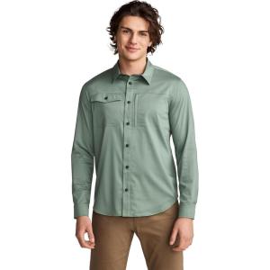 Jockey Outdoors Men’s Casualwear Long Sleeve Tech Shirt(Evergreen Mist)
