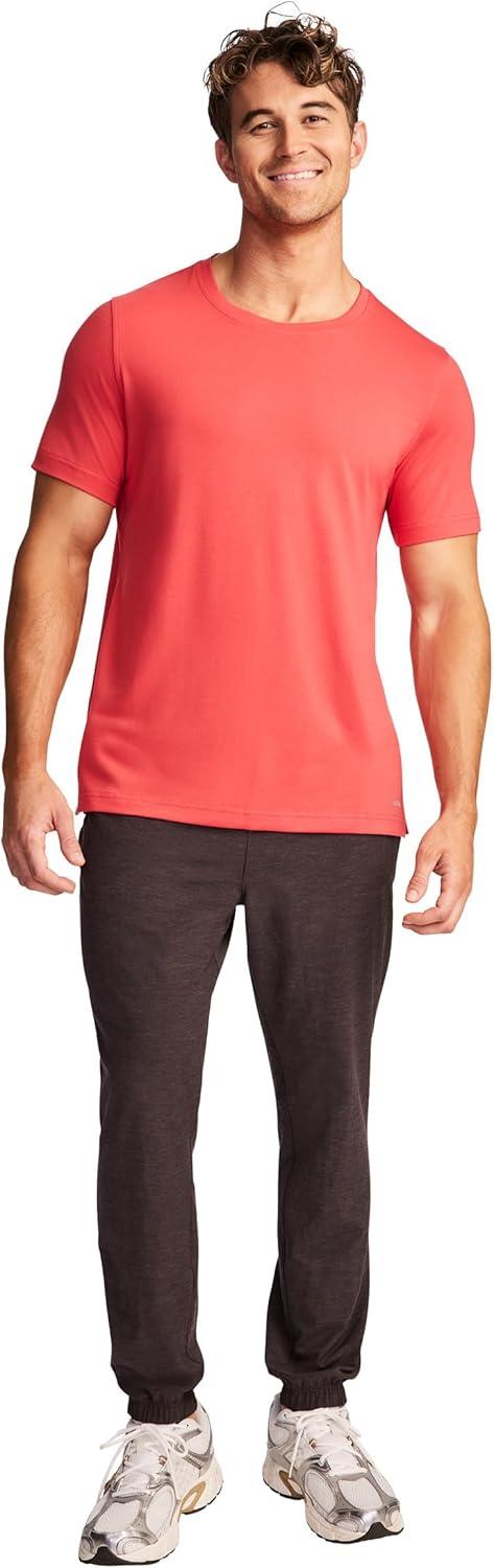 imageJockey Mens Activewear EverActive Crew Neck TeeDragonfruit Red