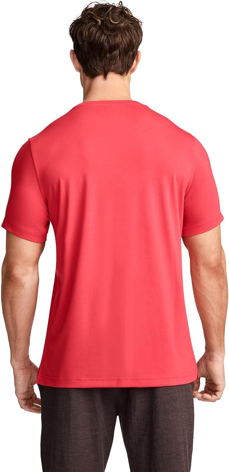 imageJockey Mens Activewear EverActive Crew Neck TeeDragonfruit Red