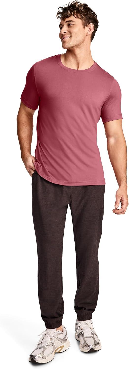 imageJockey Mens Activewear EverActive Crew Neck TeeDusty Mauve