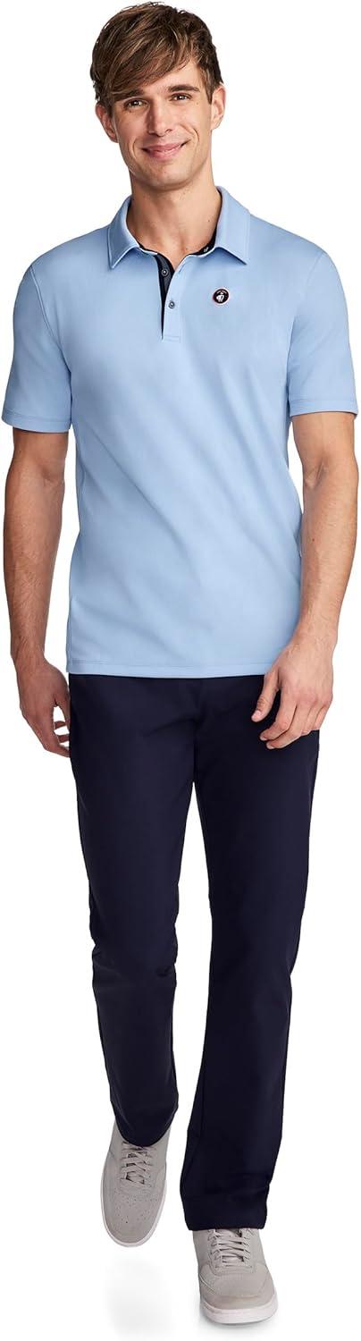 imageJockey Mens Activewear EverActive Tech Pique Polo1876 Light Blue