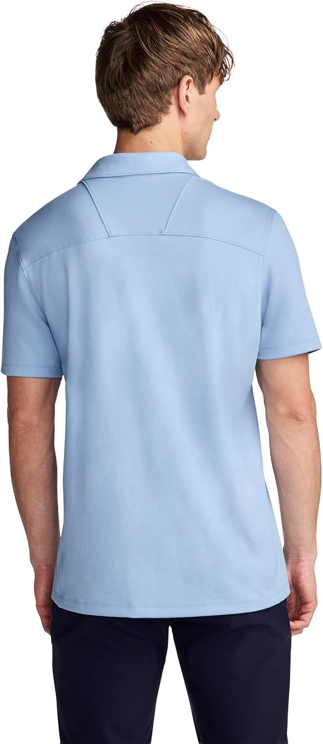 imageJockey Mens Activewear EverActive Tech Pique Polo1876 Light Blue
