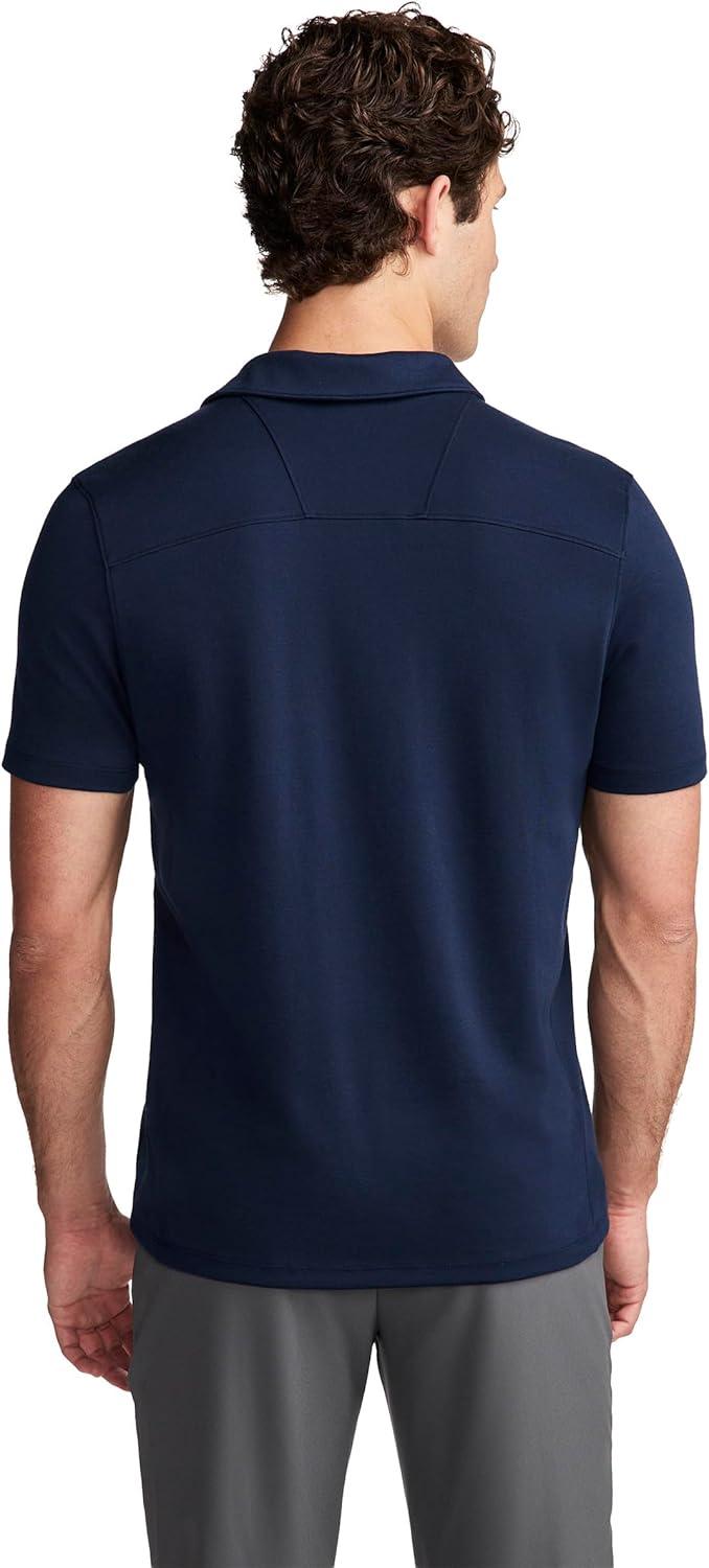 imageJockey Mens Activewear EverActive Tech Pique Polo1876 Navy Blue