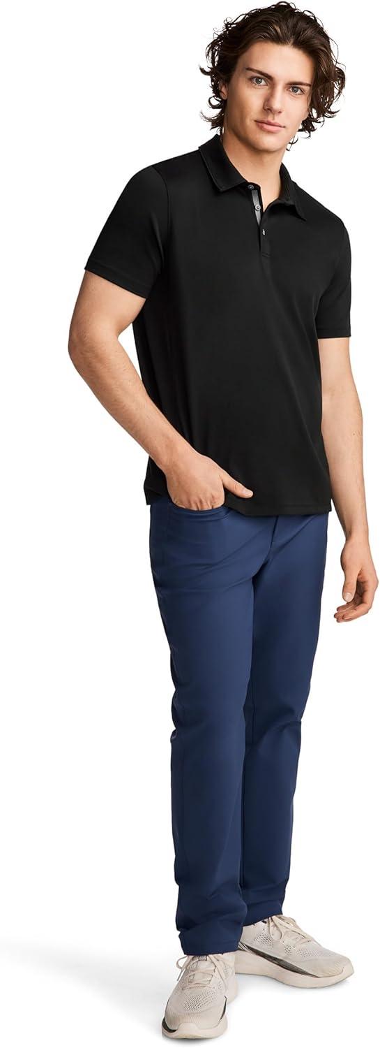 imageJockey Mens Activewear EverActive Tech Pique PoloBlack