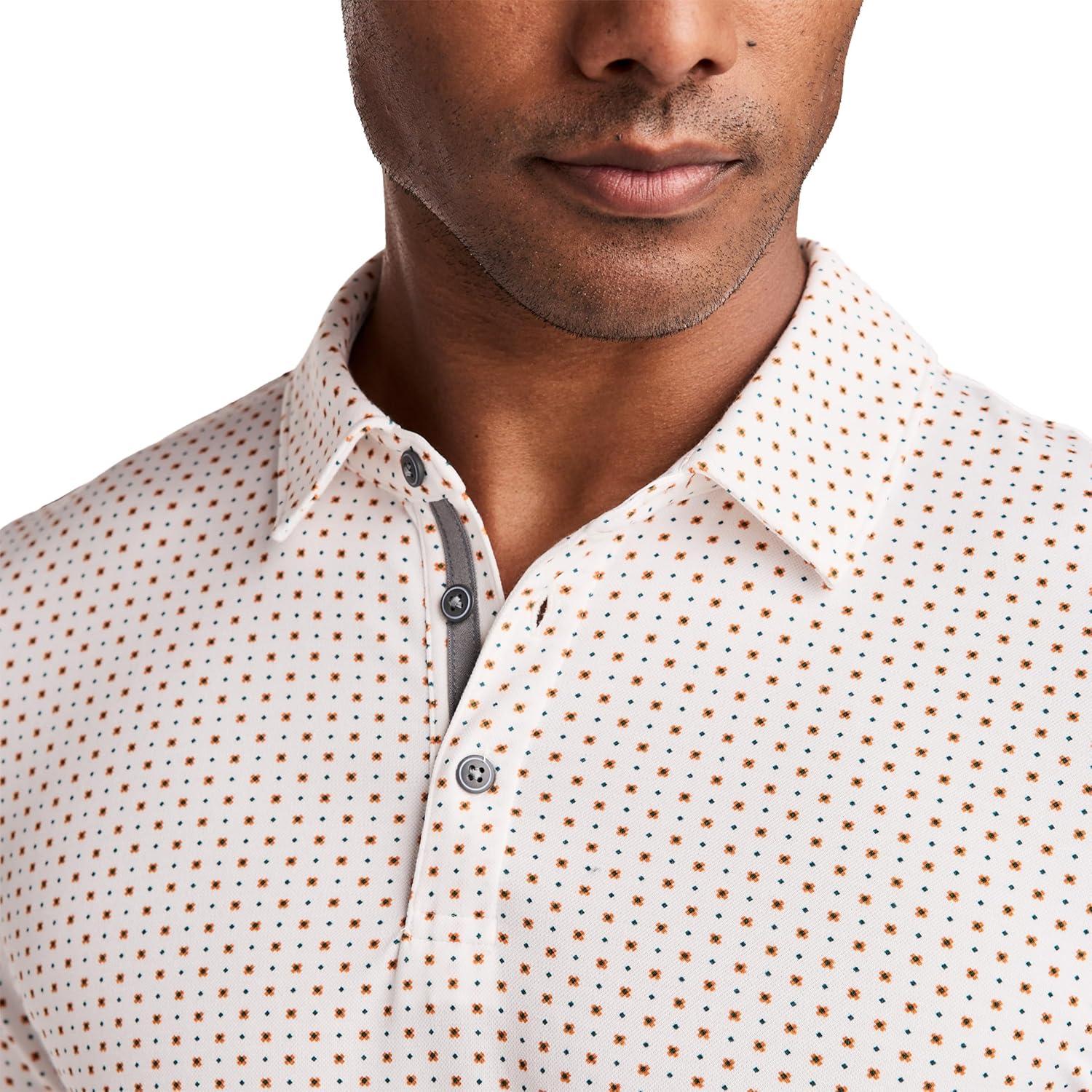 imageJockey Mens Activewear EverActive Tech Pique PoloSequence Geo