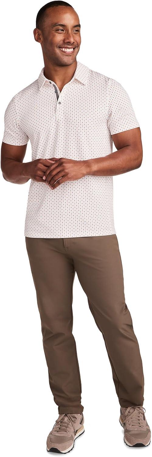 imageJockey Mens Activewear EverActive Tech Pique PoloSequence Geo