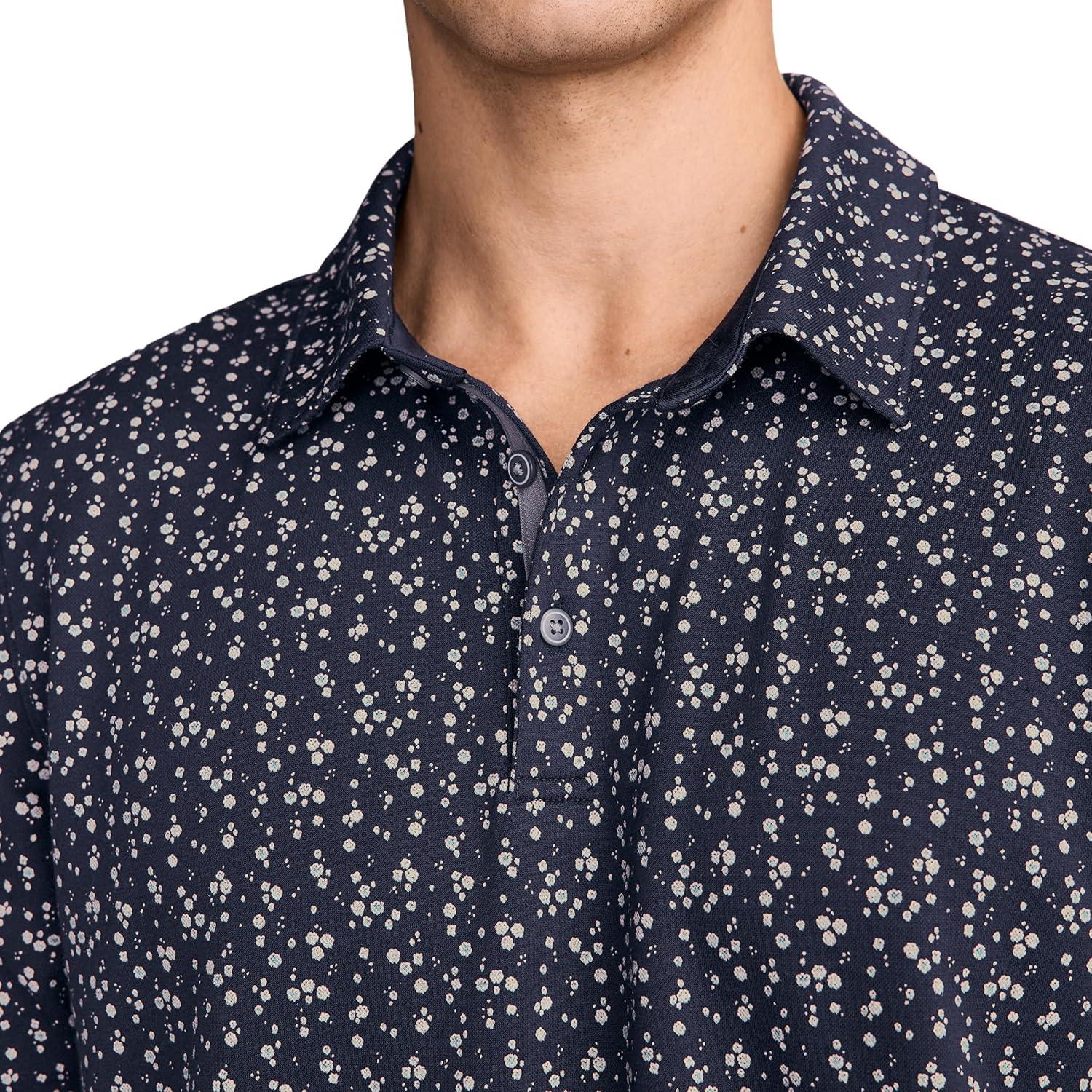 imageJockey Mens Activewear EverActive Tech Pique PoloStar Dot