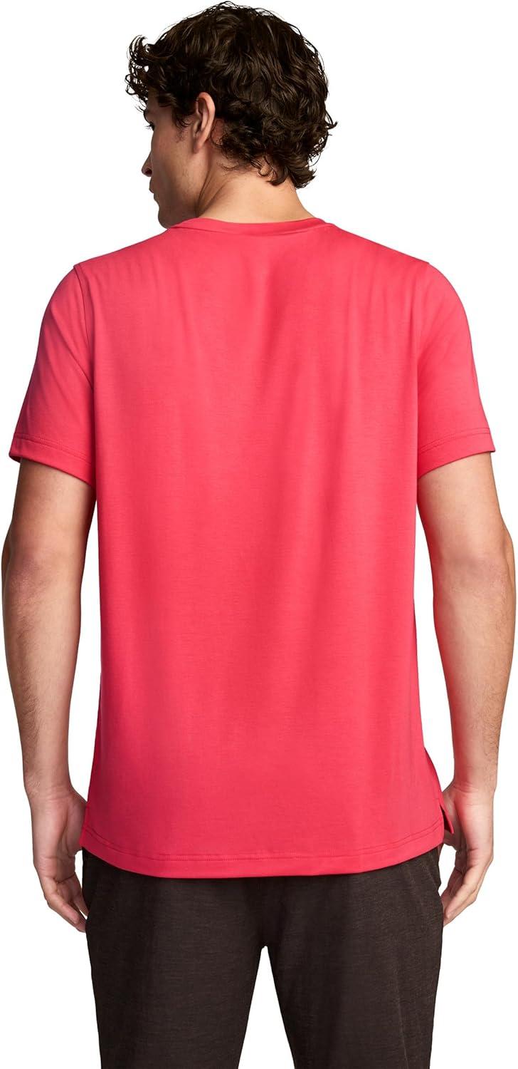 imageJockey Mens Activewear EverActive VNeck TeeDragonfruit Red
