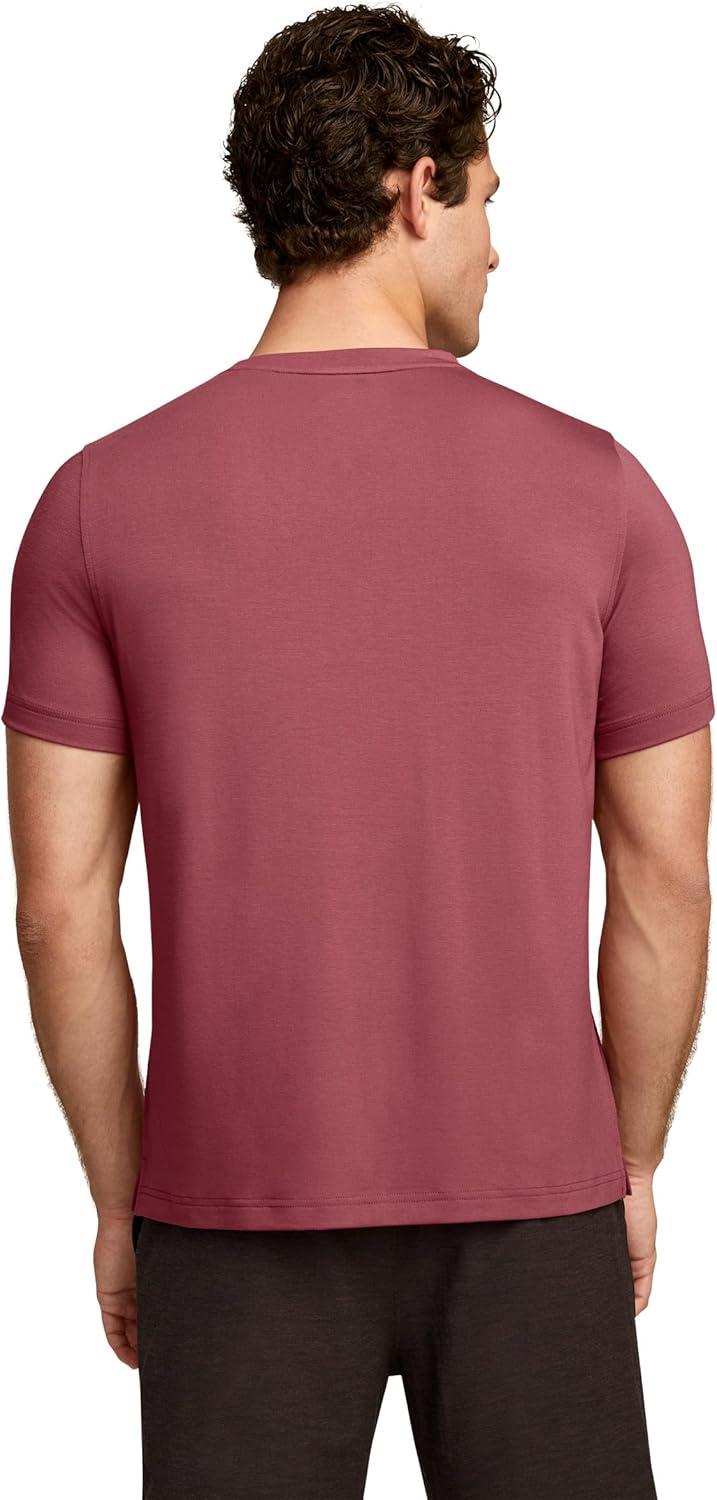 imageJockey Mens Activewear EverActive VNeck TeeDusty Mauve