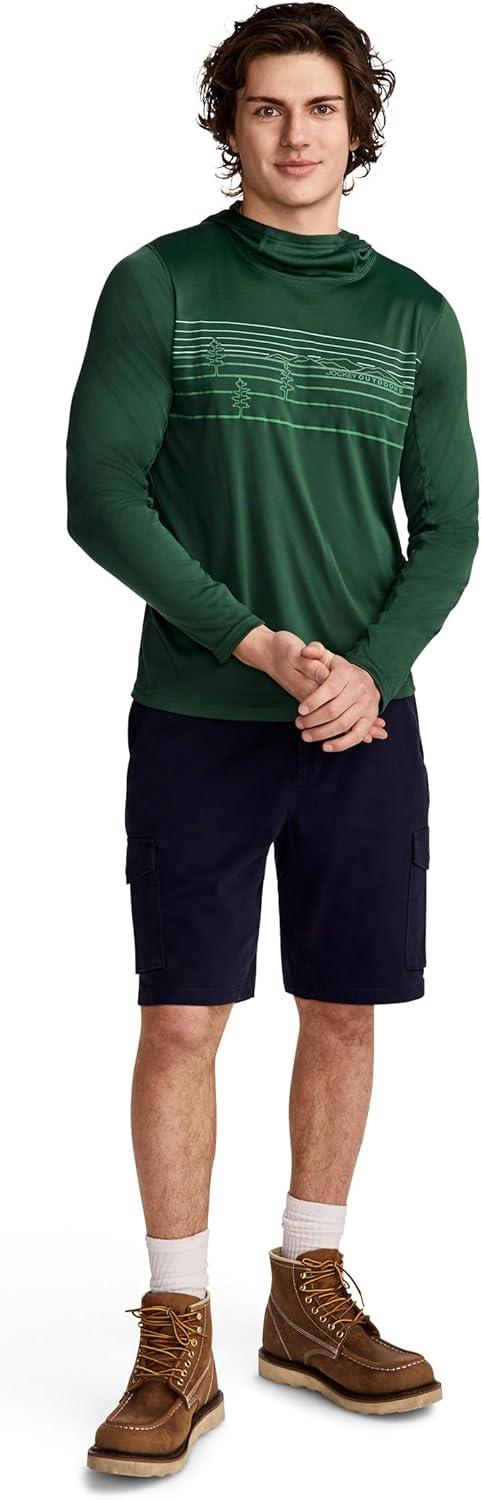 imageJockey Outdoors Mens Casualwear Long Sleeve Hooded Sun ShirtMountain View