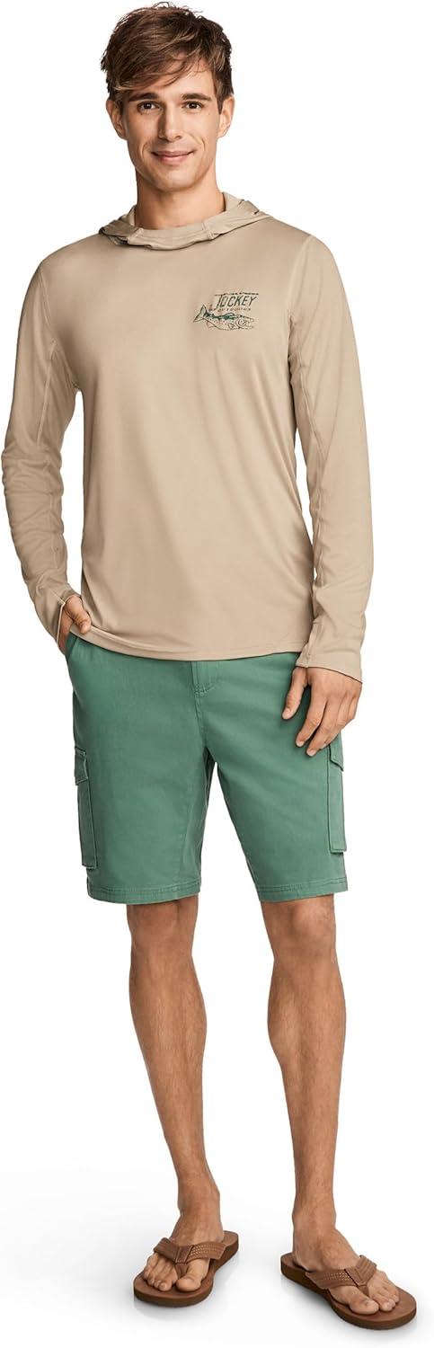 imageJockey Outdoors Mens Casualwear Long Sleeve Hooded Sun ShirtScout