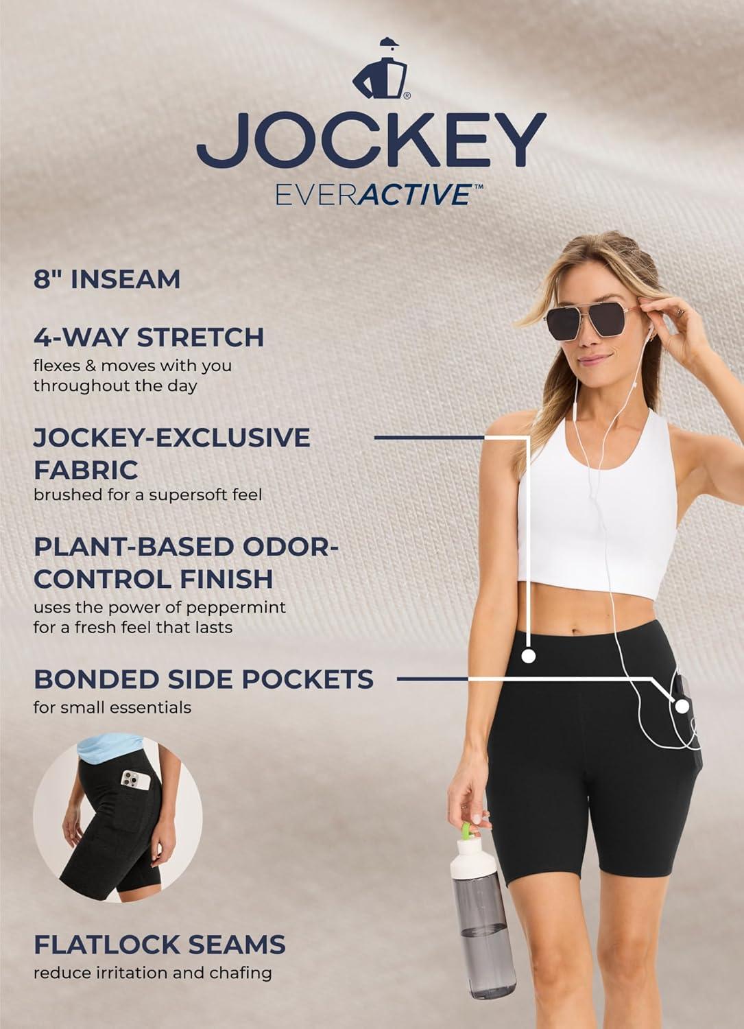 imageJockey Womens Activewear EverActive 8 Bike ShortIntense Royal