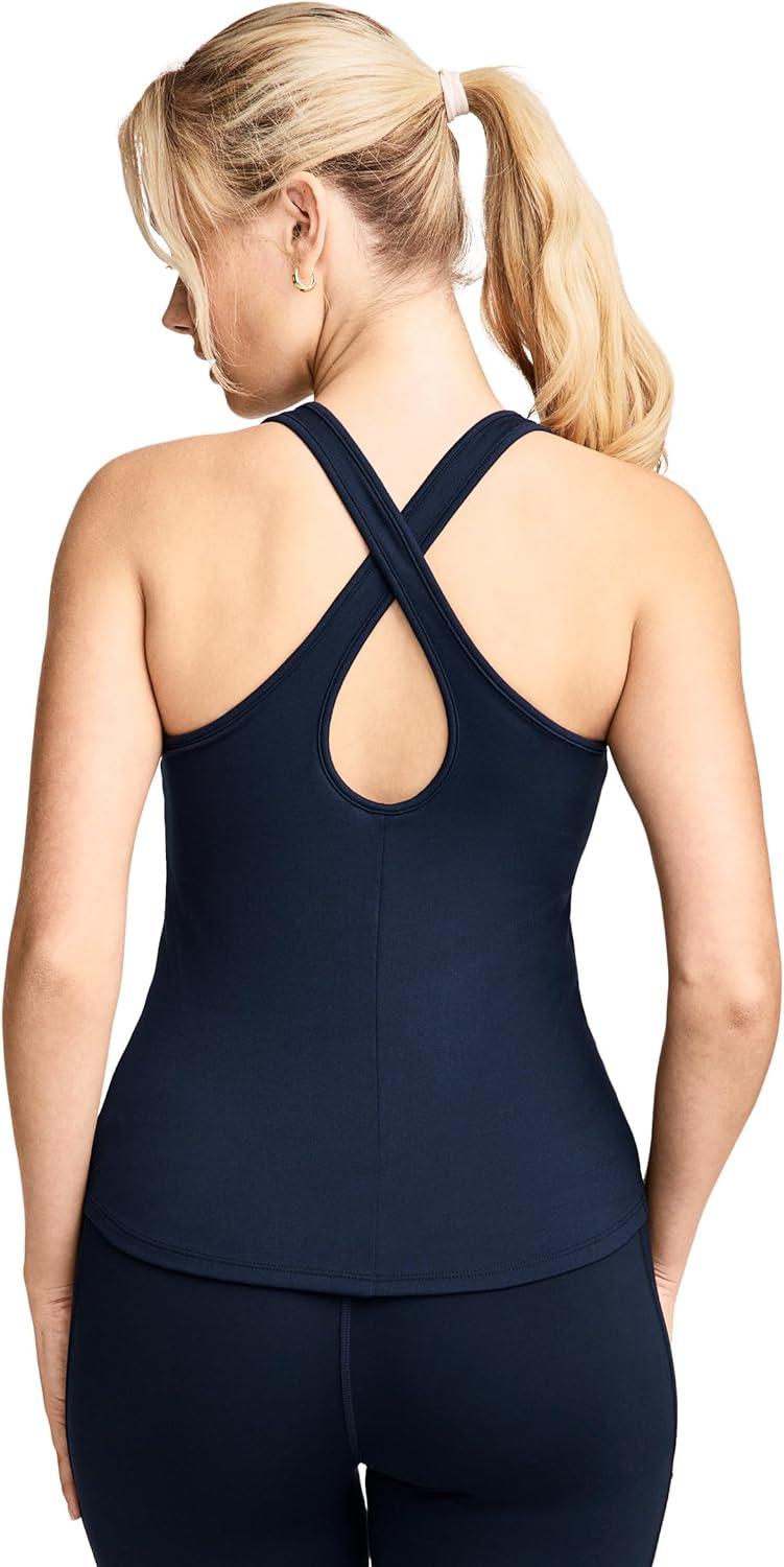 imageJockey Womens Activewear EverActive Racerback Tank with Builtin BraJockey Blue
