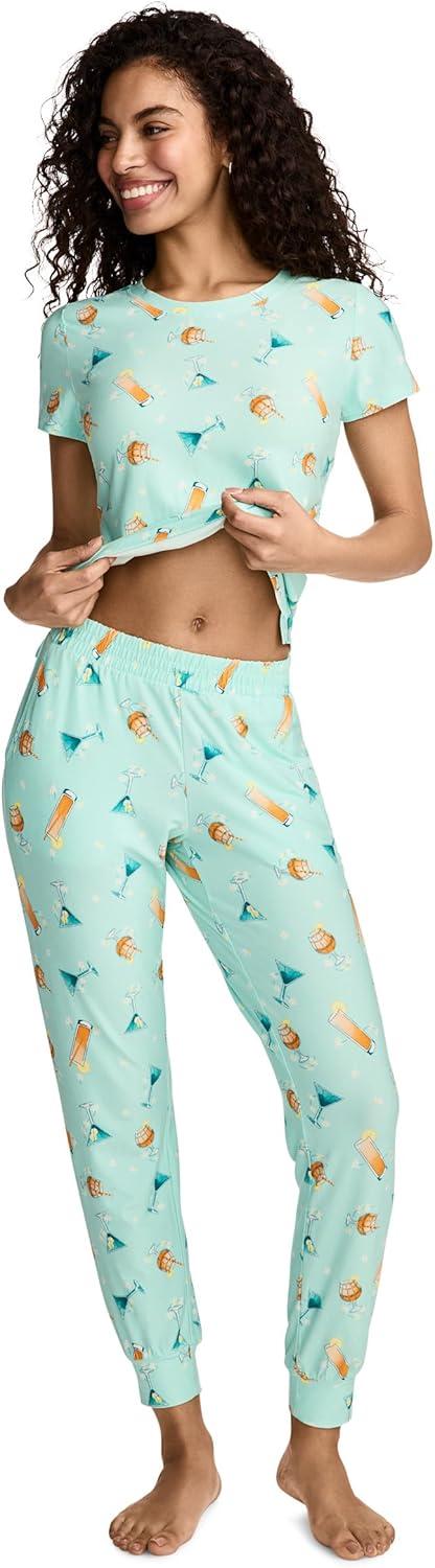 imageJockey Womens Sleepwear Soft Cool JoggerSummer Daisy
