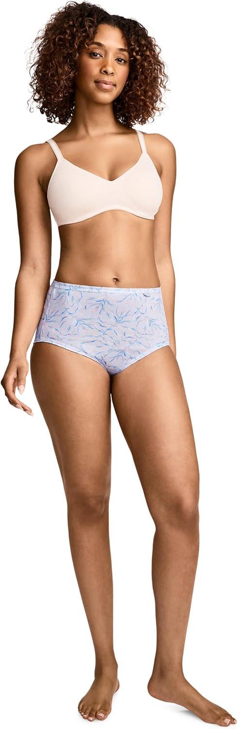 imageJockey Womens Underwear Plus Size Elance Brief 6 PackWavering Floral