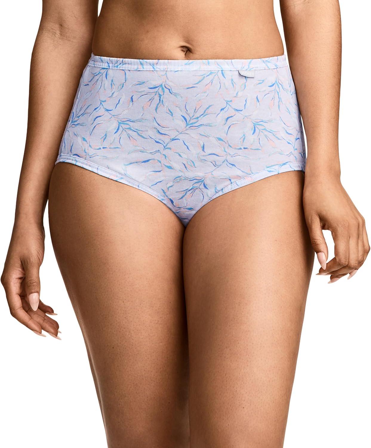 imageJockey Womens Underwear Plus Size Elance Brief 6 PackWavering Floral