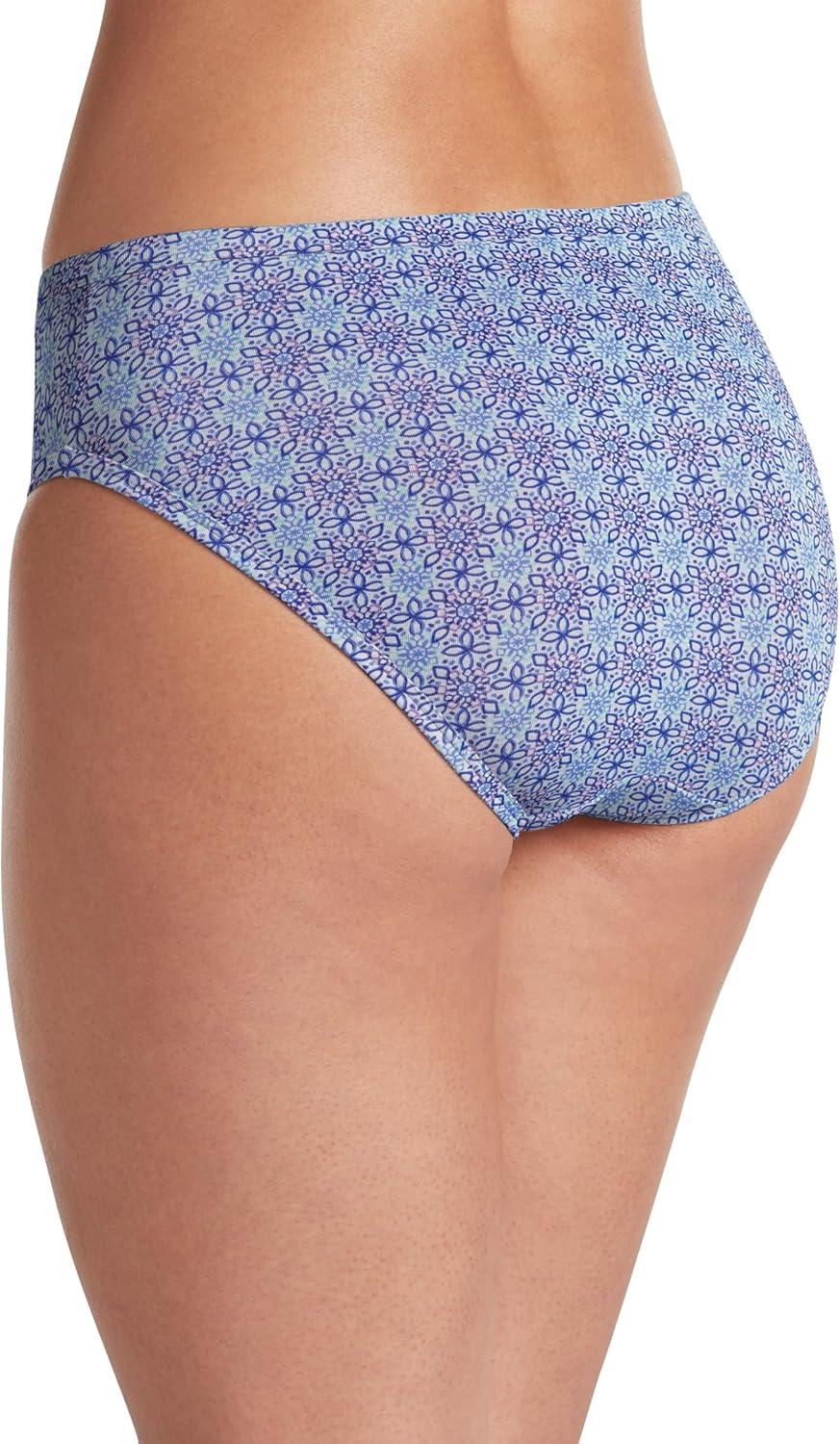 imageJockey Womens Underwear Supersoft BikiniCrochet TileSoft LilacWhite