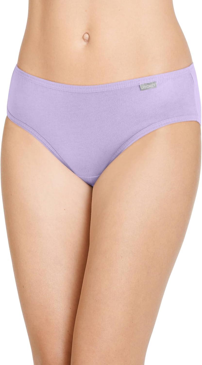 imageJockey Womens Underwear Supersoft BikiniFerris White ChevronSheer LilacDeep Sangria
