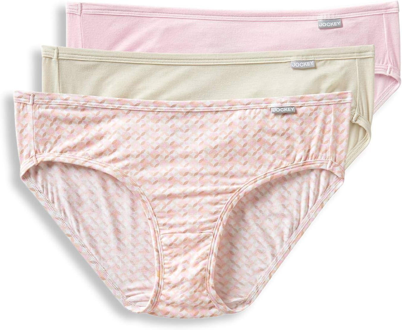 imageJockey Womens Underwear Supersoft BikiniPastel PinwheelSandFrosty Pink