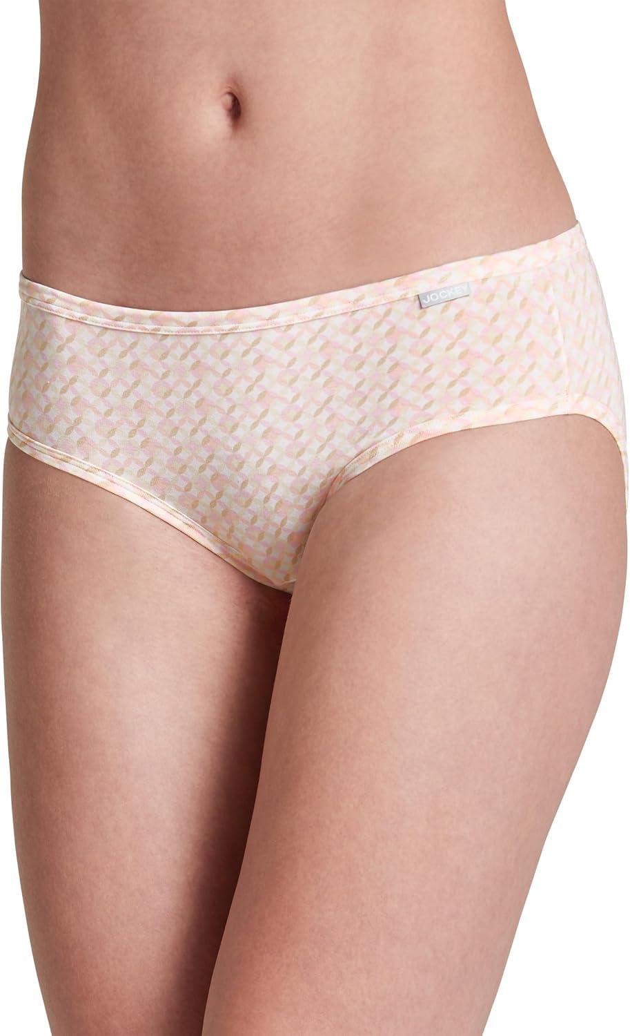 imageJockey Womens Underwear Supersoft BikiniPastel PinwheelSandFrosty Pink