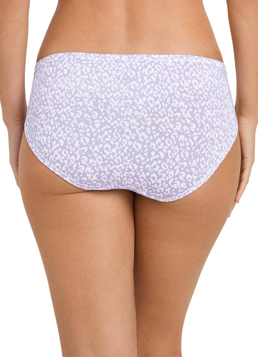 imageJockey Womens Underwear Supersoft BikiniSerene Leopard PrintViolet VeilFuture Dusk