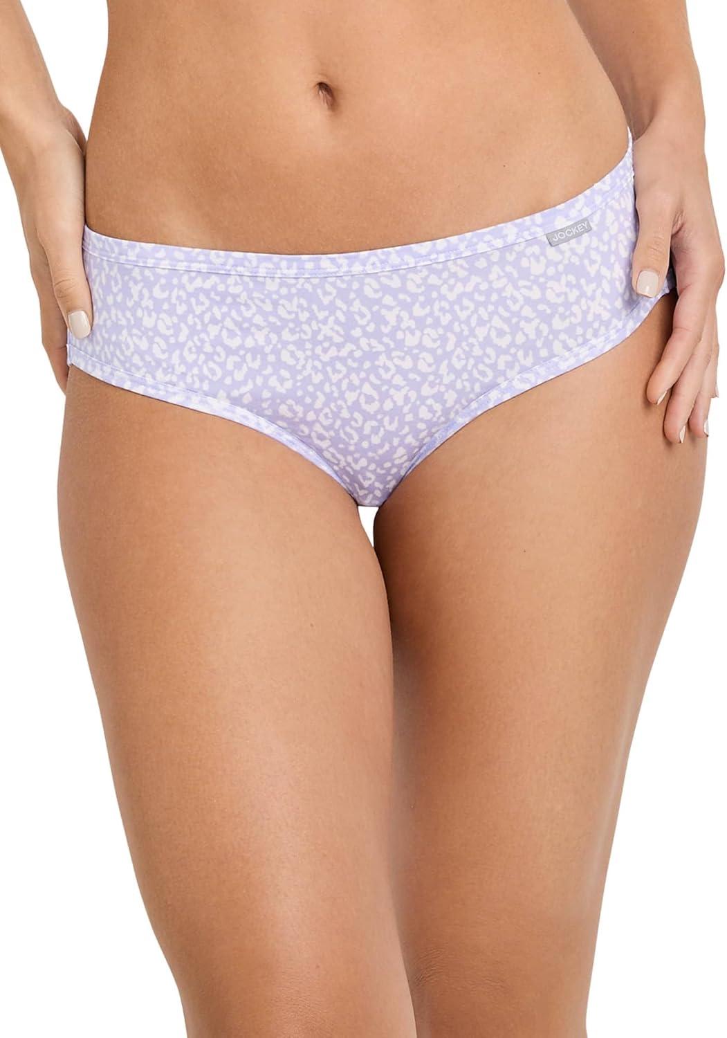 imageJockey Womens Underwear Supersoft BikiniSerene Leopard PrintViolet VeilFuture Dusk