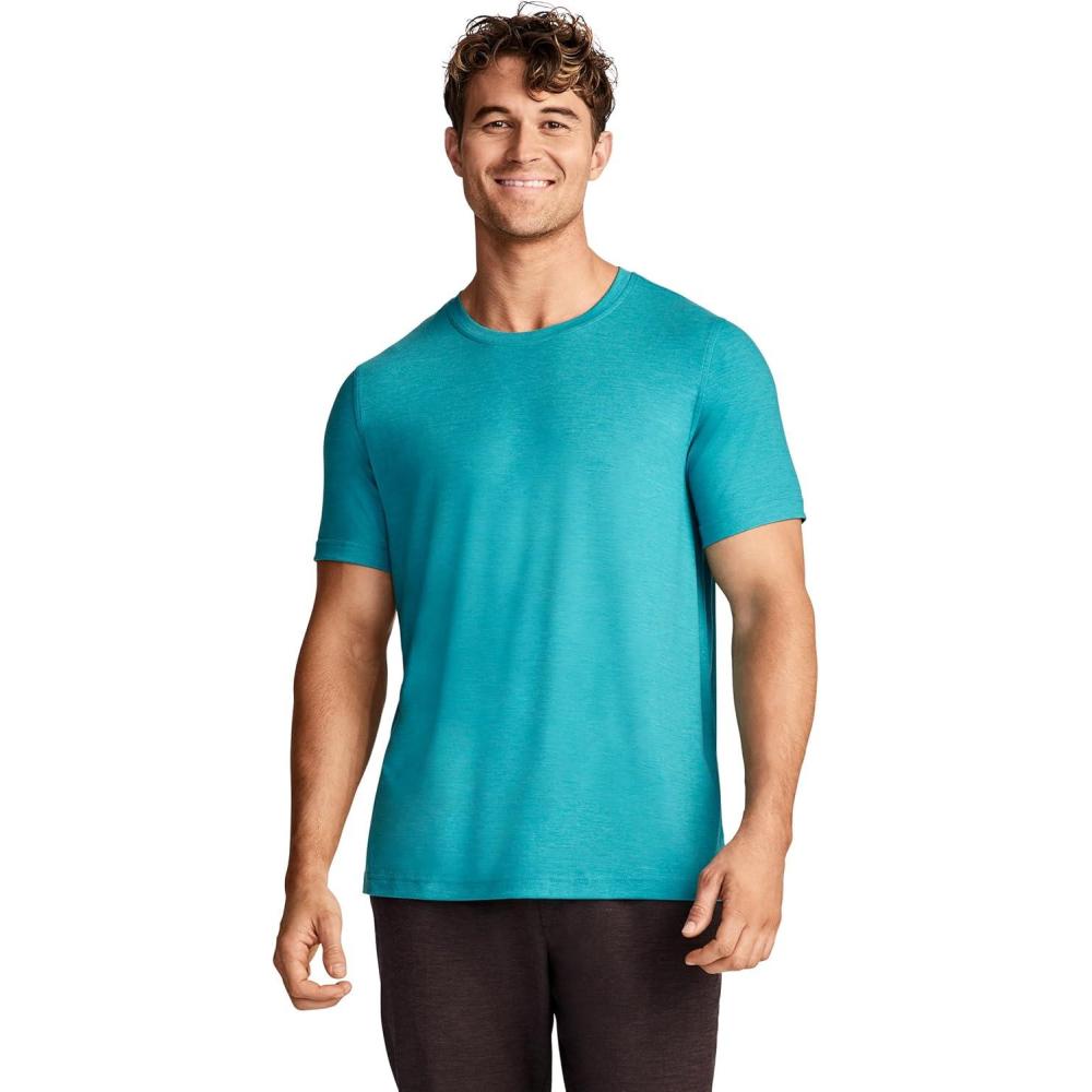 imageJockey Mens Activewear EverActive Crew Neck TeeOcean Heather