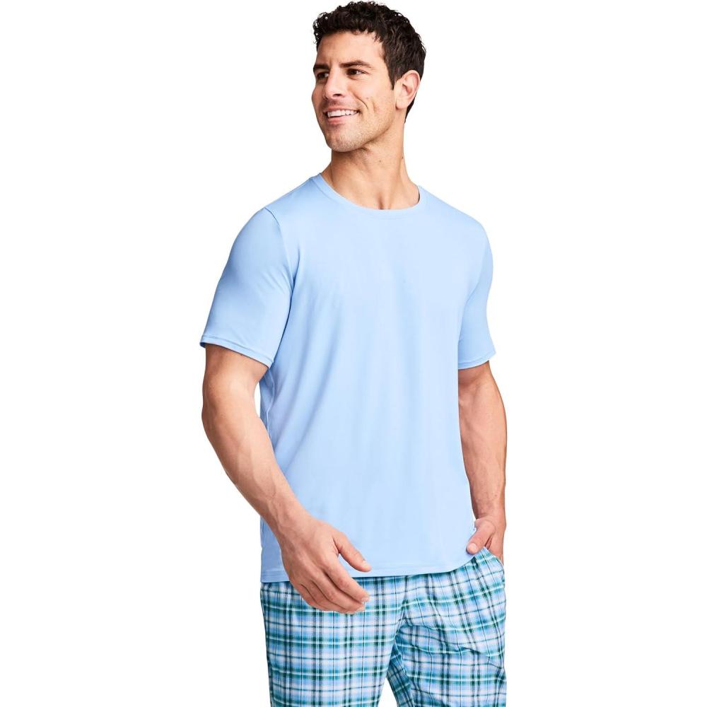 imageJockey Mens Sleepwear Ultra Soft Cooling Sleep ShirtBrilliant Blue