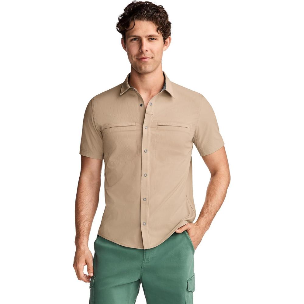 imageJockey Outdoors Mens Casualwear Short Sleeve Snap Woven ShirtScout