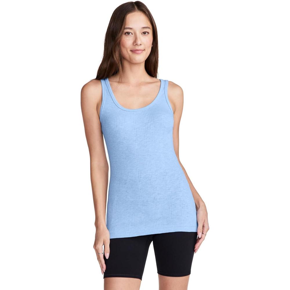 imageJockey Womens Activewear Rib TankBrilliant Blue