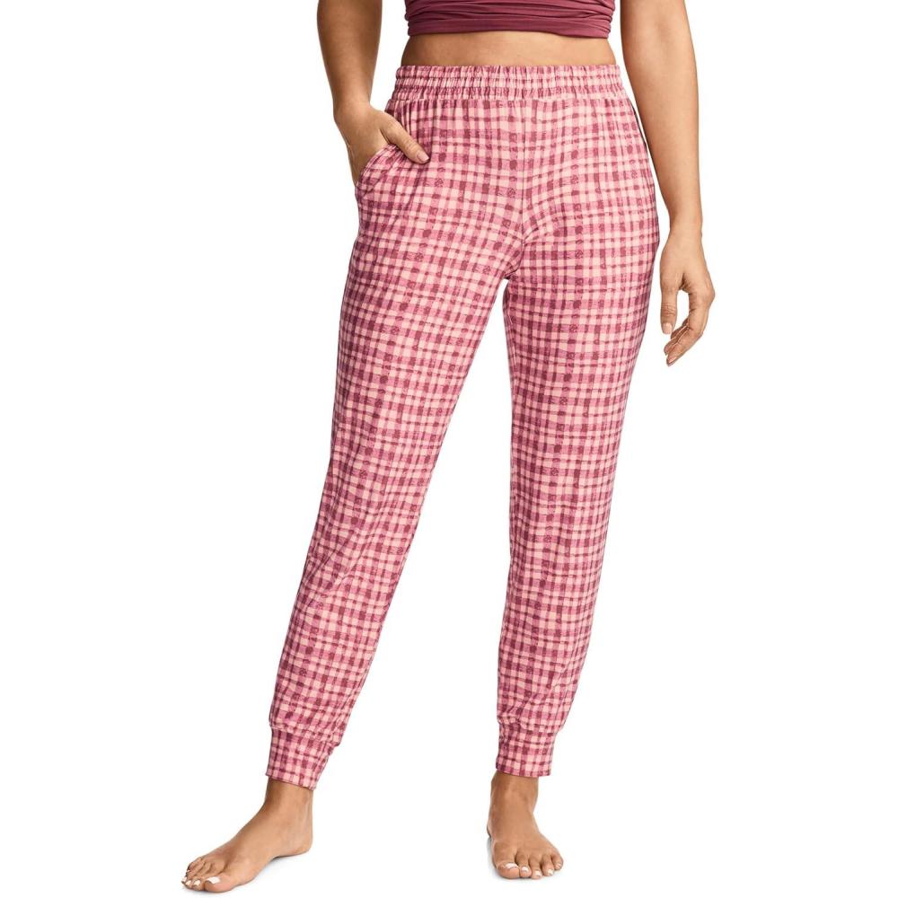 imageJockey Womens Sleepwear Soft Cool JoggerDawn Plaid
