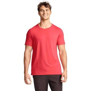 Jockey Men’s Activewear EverActive Crew Neck Tee(Dragonfruit Red)