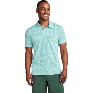 Jockey Men’s Activewear EverActive Tech Pique Polo(Inky Leaves)
