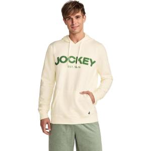 Jockey Men’s Loungewear Lightweight Cotton Blend Fleece Hoodie(Fawn)