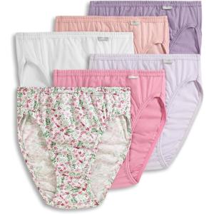 Jockey Women’s Underwear Elance French Cut – 6 Pack(Pressed Petals)