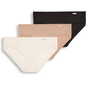 Jockey Women’s Underwear Supersoft Bikini(Black/Light/Ivory)