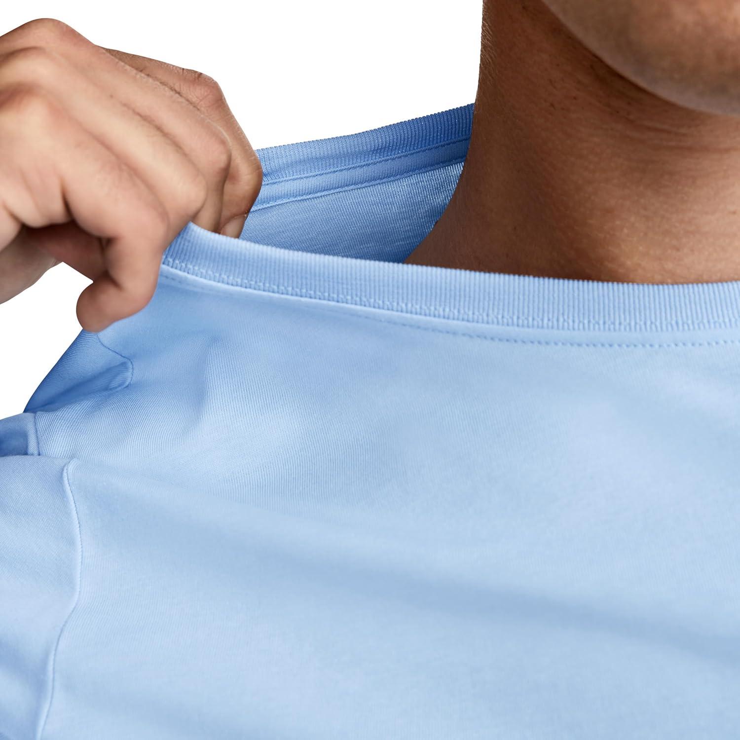 imageJockey Mens Casualwear Made2Fit Long Sleeve Crew Neck TShirtBrilliant Blue