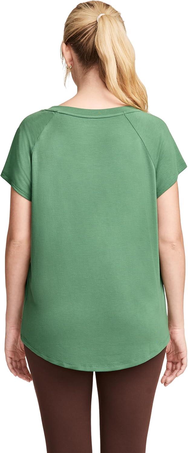 imageJockey Womens Activewear EverActive Oversized TeeBadge Green